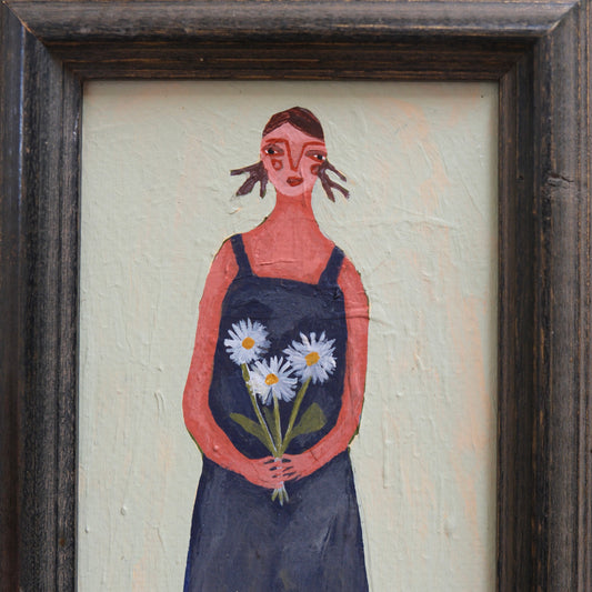 Girl With Flowers | Original