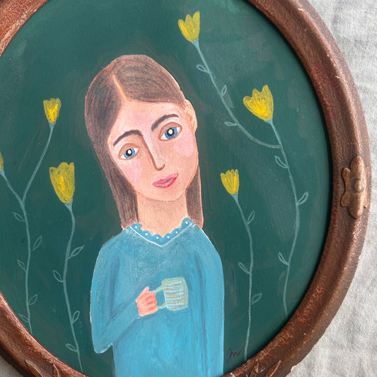 Miss Tulip | Original Framed Painting