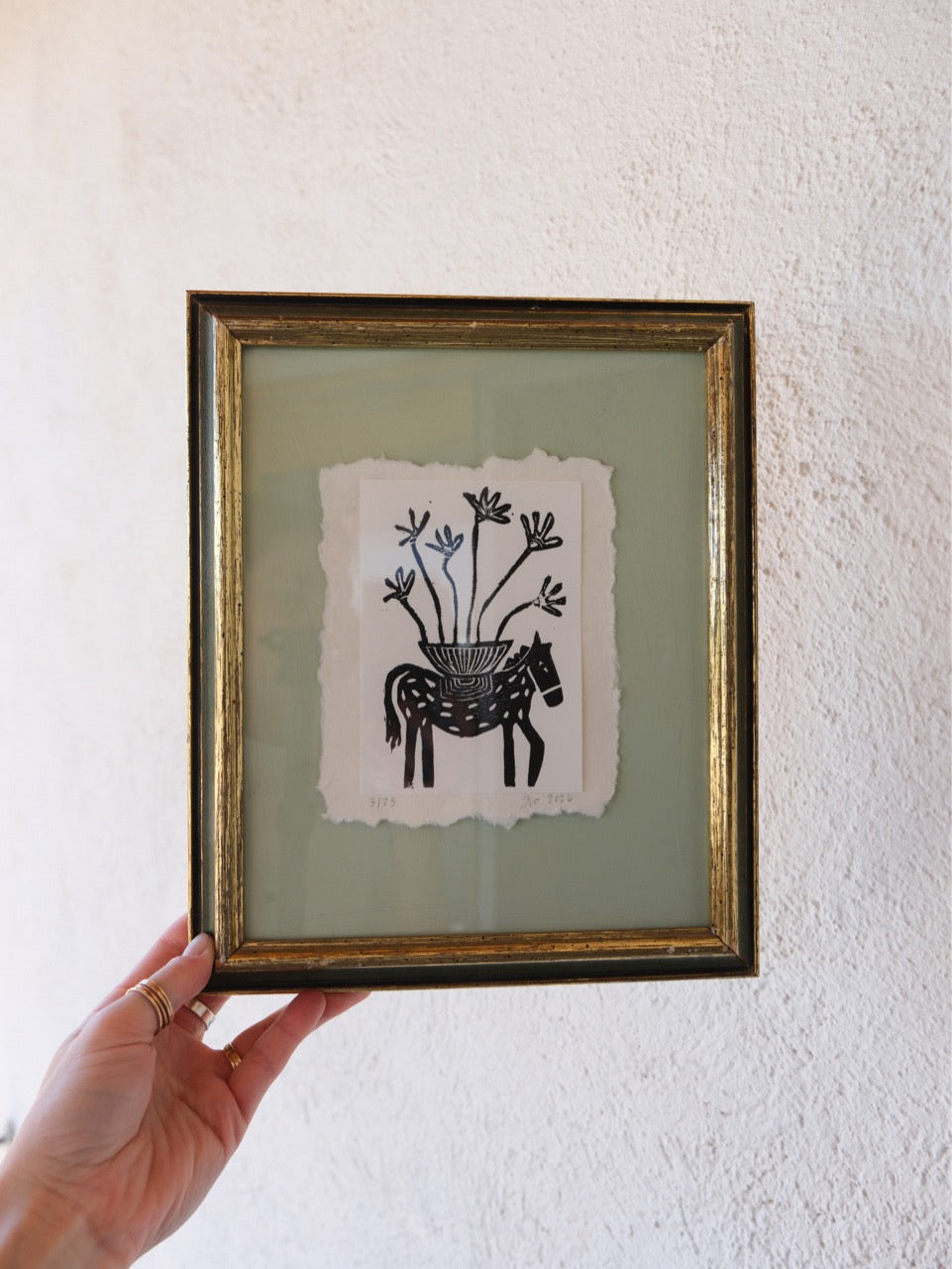 Horse | Limited Edition Framed Lino Print