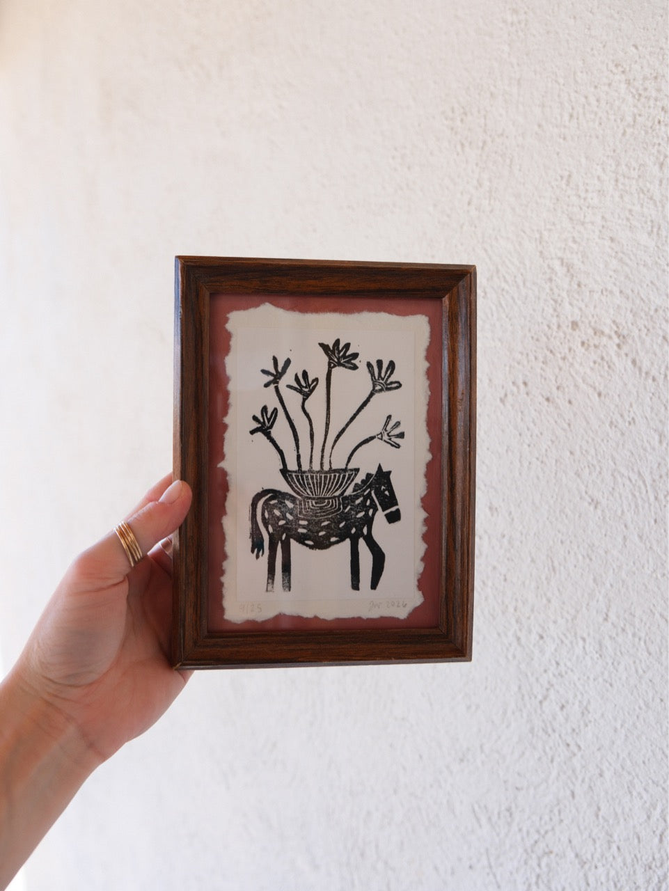 Horse | Limited Edition Framed Lino Print