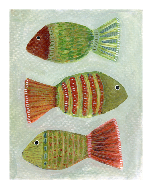 Happy Swimmers | Limited Edition Art Print